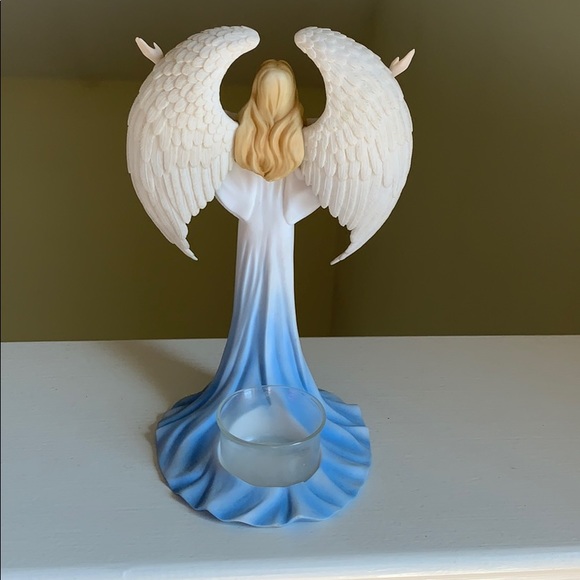 HALO WINGED CELEBRATION ANGEL with VOTIVE CANDLE HOLDER - Picture 3 of 6